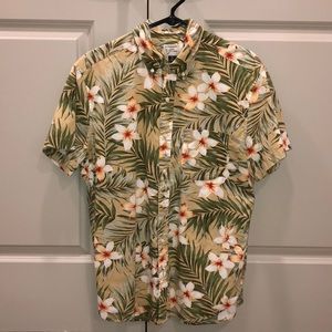 Floral button down shirt